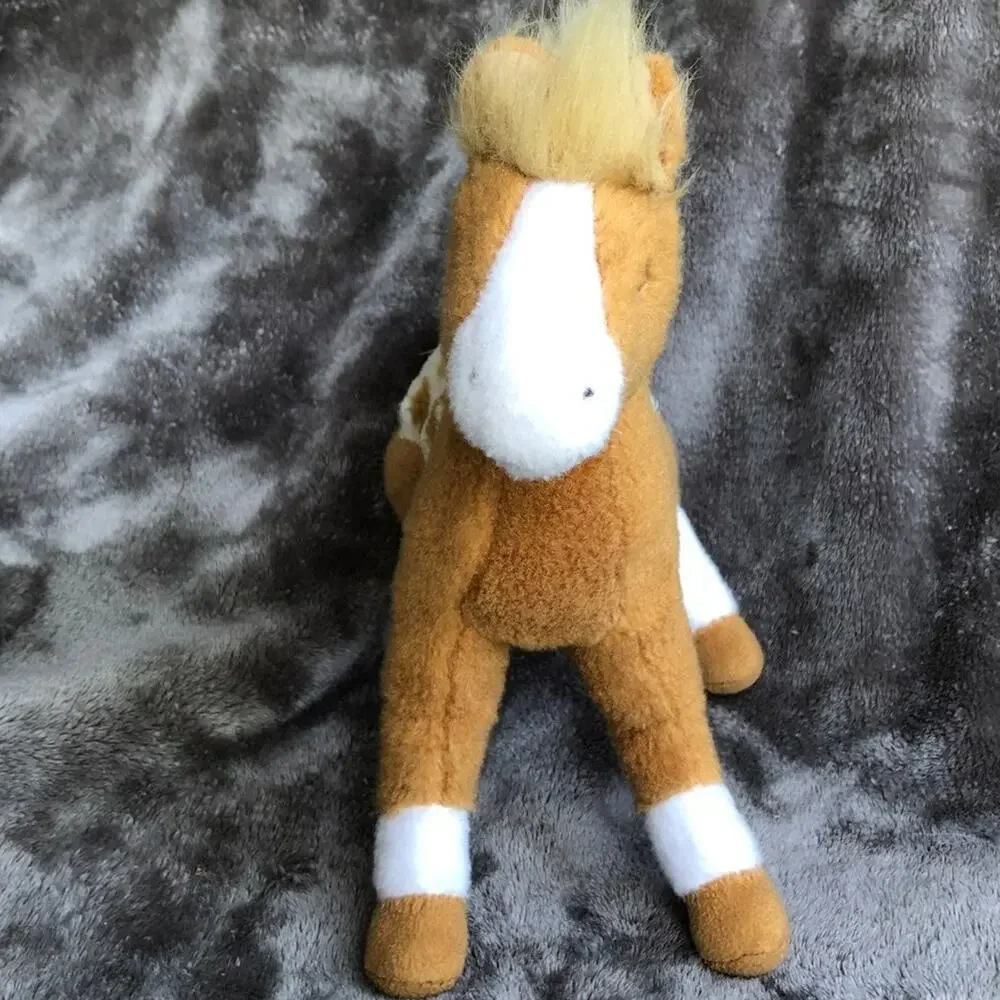 Vintage Douglas Horse Plush Tan White Appaloosa Pony Spots Stuffed Animal Toy